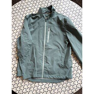 Nautica Medium Mens Green Water-Resistant Wind Jacket